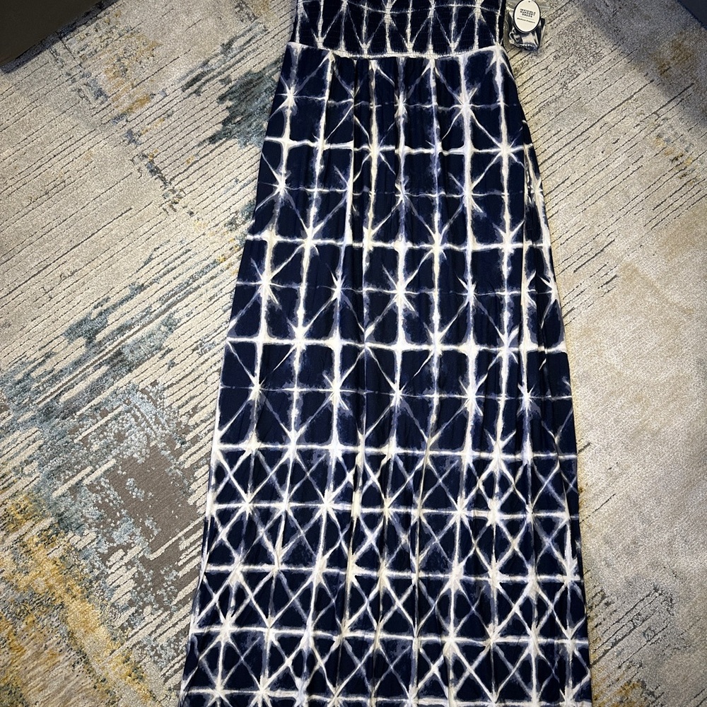 NWT Soma Strapless Maxi Dress with Built in Bra - Medium